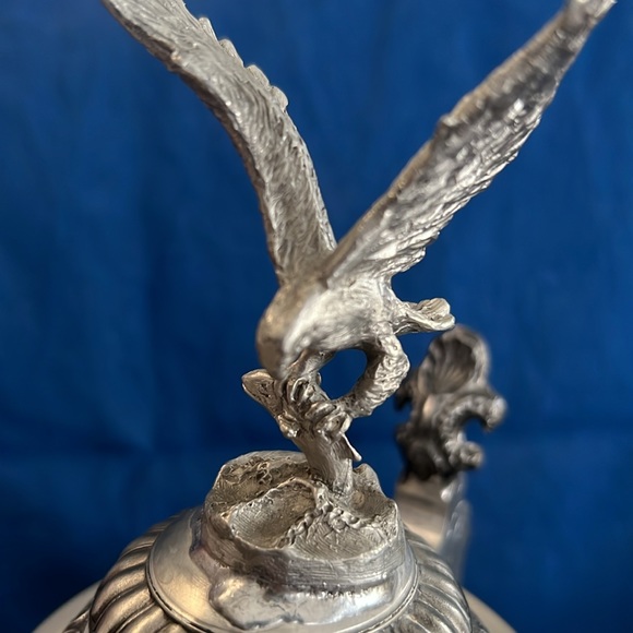 Vintage Beautiful Thewalt Beer Stein made in Germany with Bald Eagles theme. - Picture 3 of 12